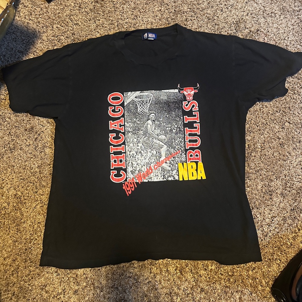 Vintage Single Stitch 1991 Chicago Bulls T Shirt